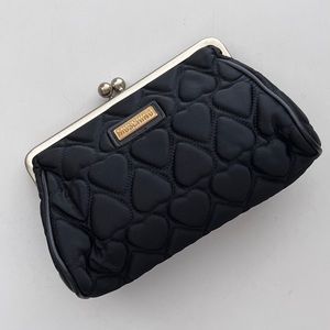 Vintage MOSCHINO Quilted Hearts Kisslock Clutch
